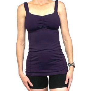 Lululemon Womens Sz 6 Aria Tank Top II  In Deep Zinfandel